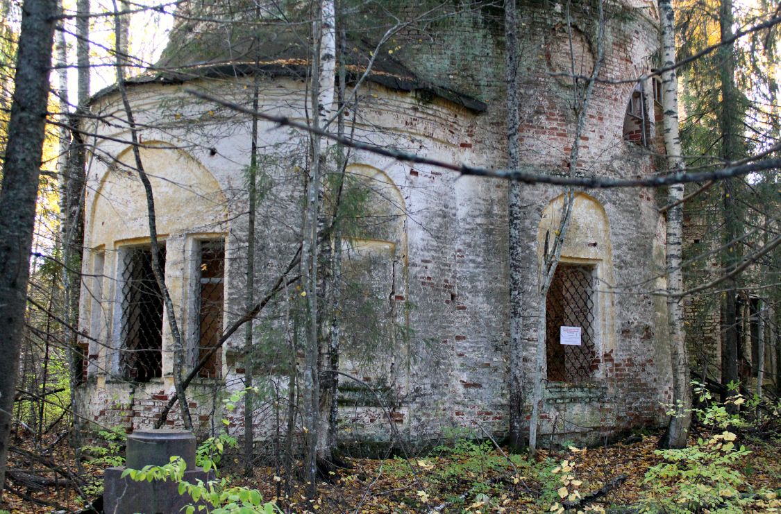 Церковь Казанской иконы Божией Матери в Святищево (руины) (Рязанская область)