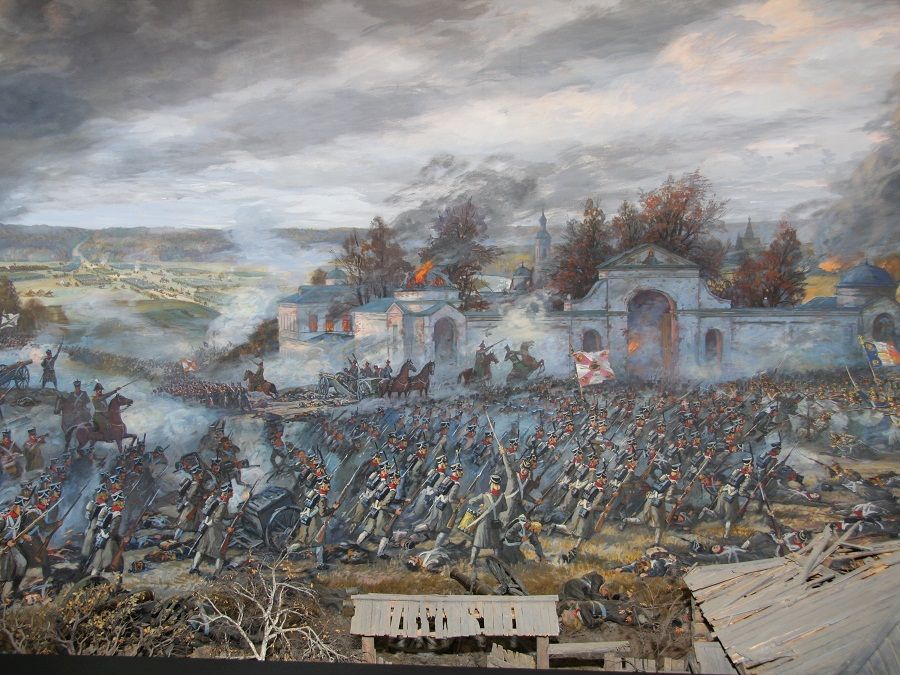 Диорама «Бой у Черноостровского монастыря в 1812 году» (Малоярославец)