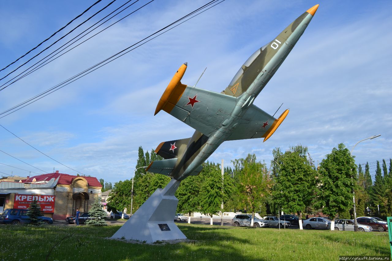 Памятник самолёту L-39 (Мичуринск)