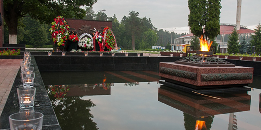 Вечный огонь и памятник Неизвестному солдату (Жуковский)