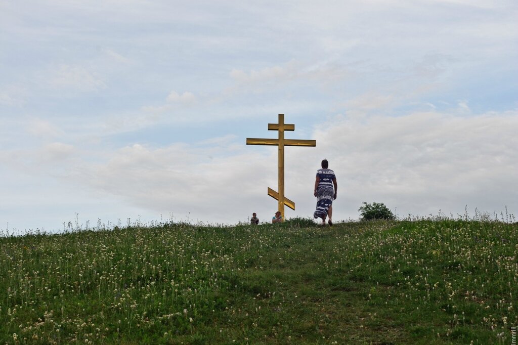 Крест на горе Городище (Пермский край)